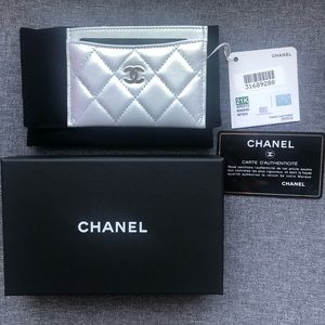 21K Iridescent Blue Card Holder